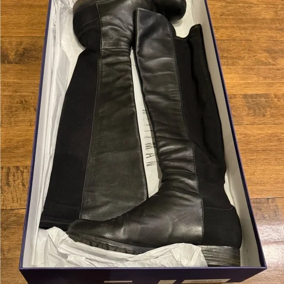Stuart Weitzman Black 5050 Over-the-Knee Boots - Picture 5 of 6